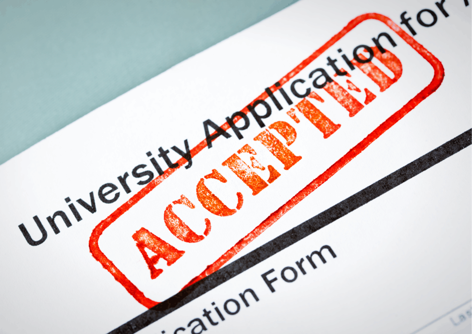 Early University offers application form marked accepted